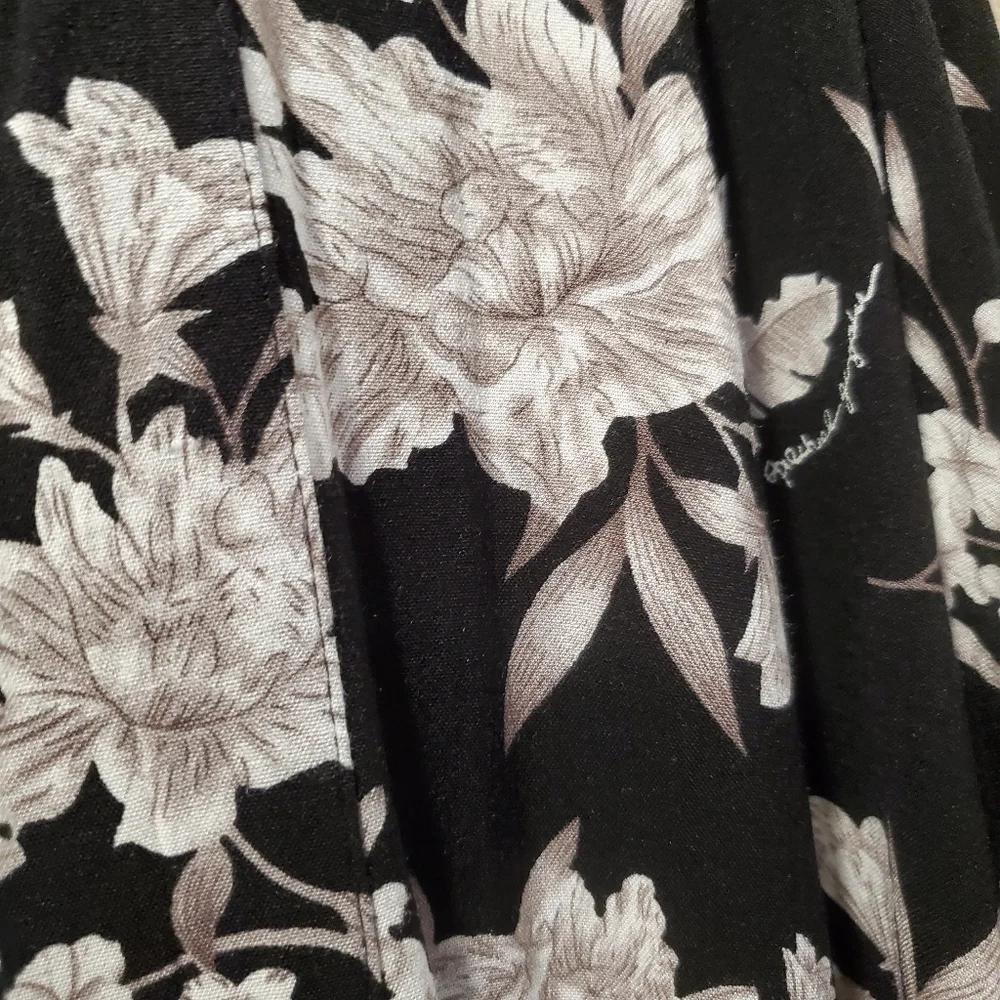 Spiritual Gangster Maya Black Floral Kimono Cover-up - Picture 9 of 10